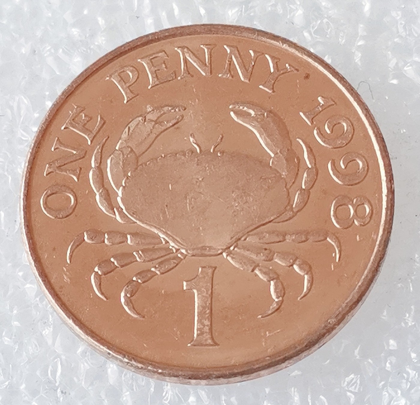 海外回流1元起拍小铺 各国钱币散币场 第6期 面包蟹 英属根西1便士 1998年