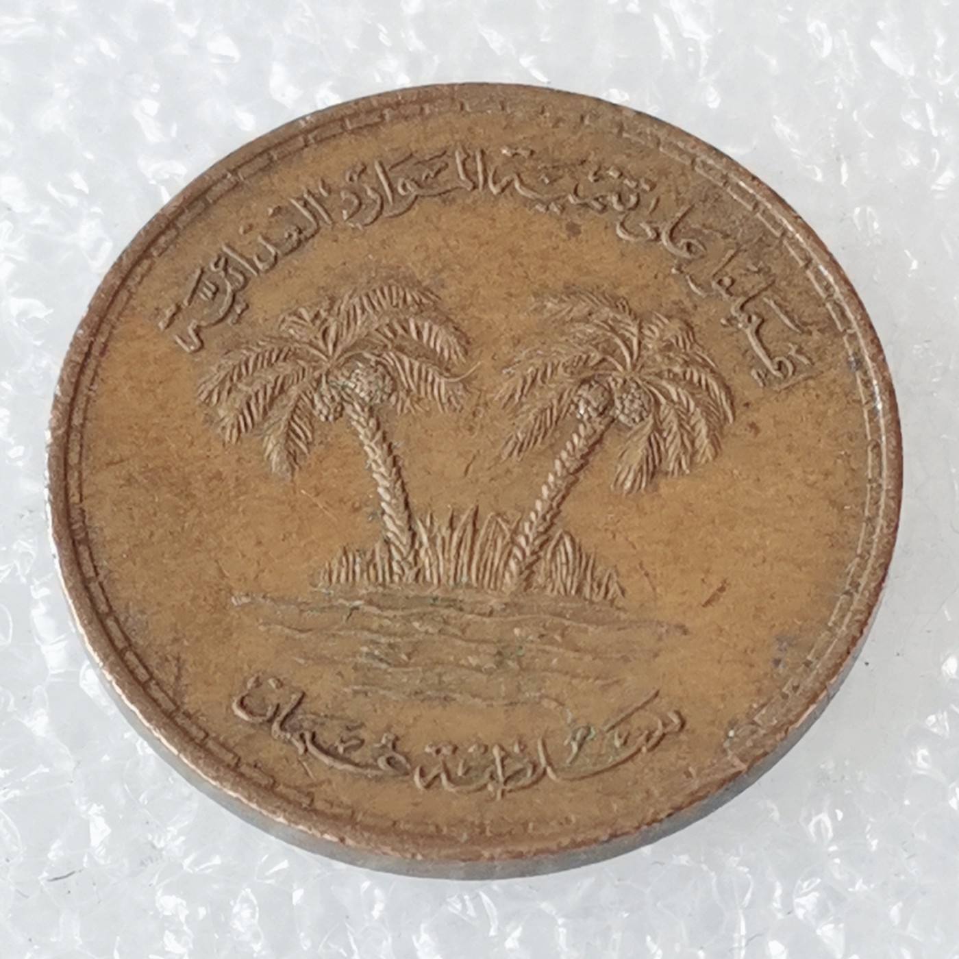 海外回流1元起拍小铺 各国钱币散币场 第6期 阿曼1975年10派沙铜币