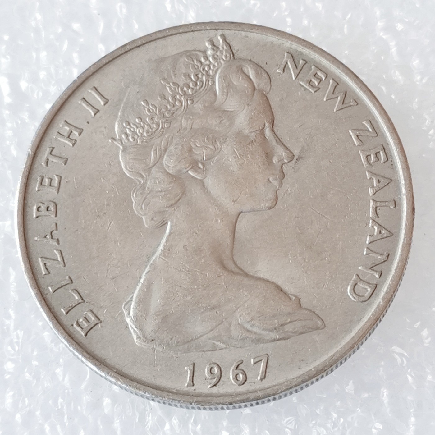 海外回流1元起拍小铺 各国钱币散币场 第6期 几维鸟 新西兰1967年20分