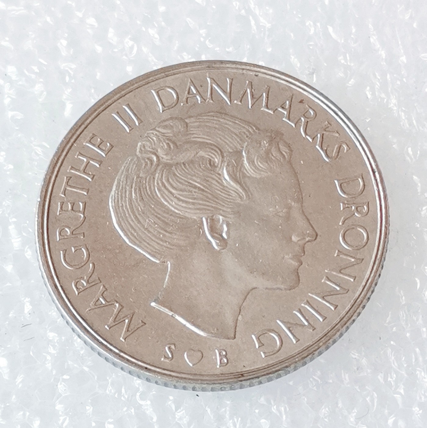 海外回流1元起拍小铺 各国钱币散币场 第6期 丹麦1973年1克朗 玛格丽特女皇