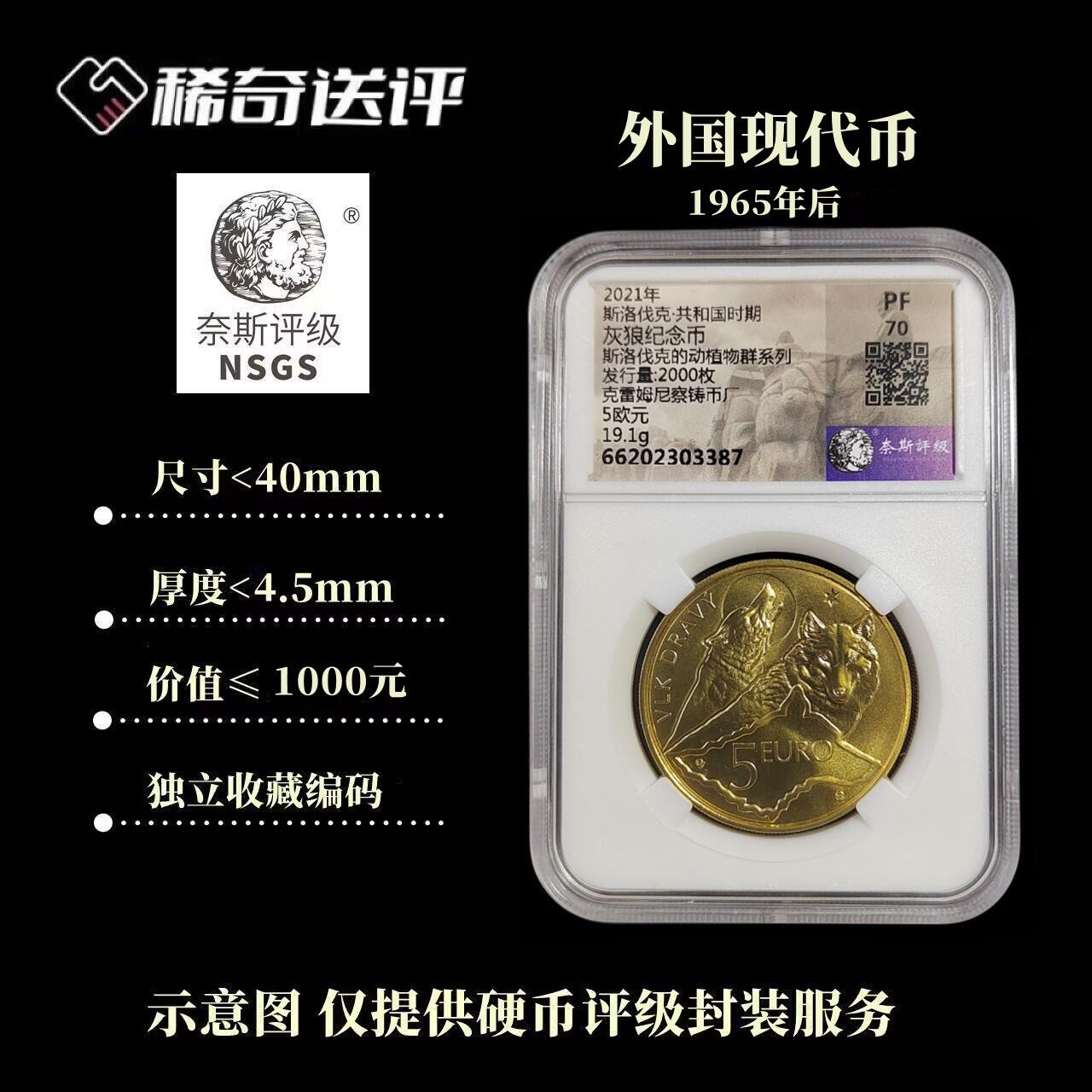 【稀奇送评】【奈斯评级】外国现代币 评级