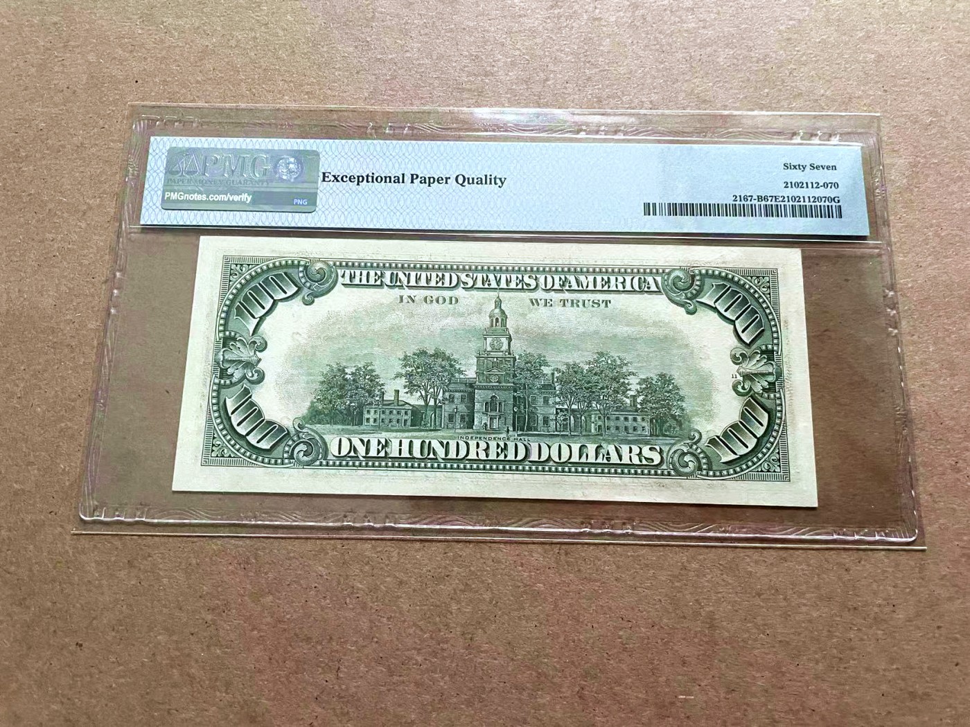 【Blue Auction】✨世界纸币精拍第421期【精】 美国 1974年100美金 PMG67EPQ 