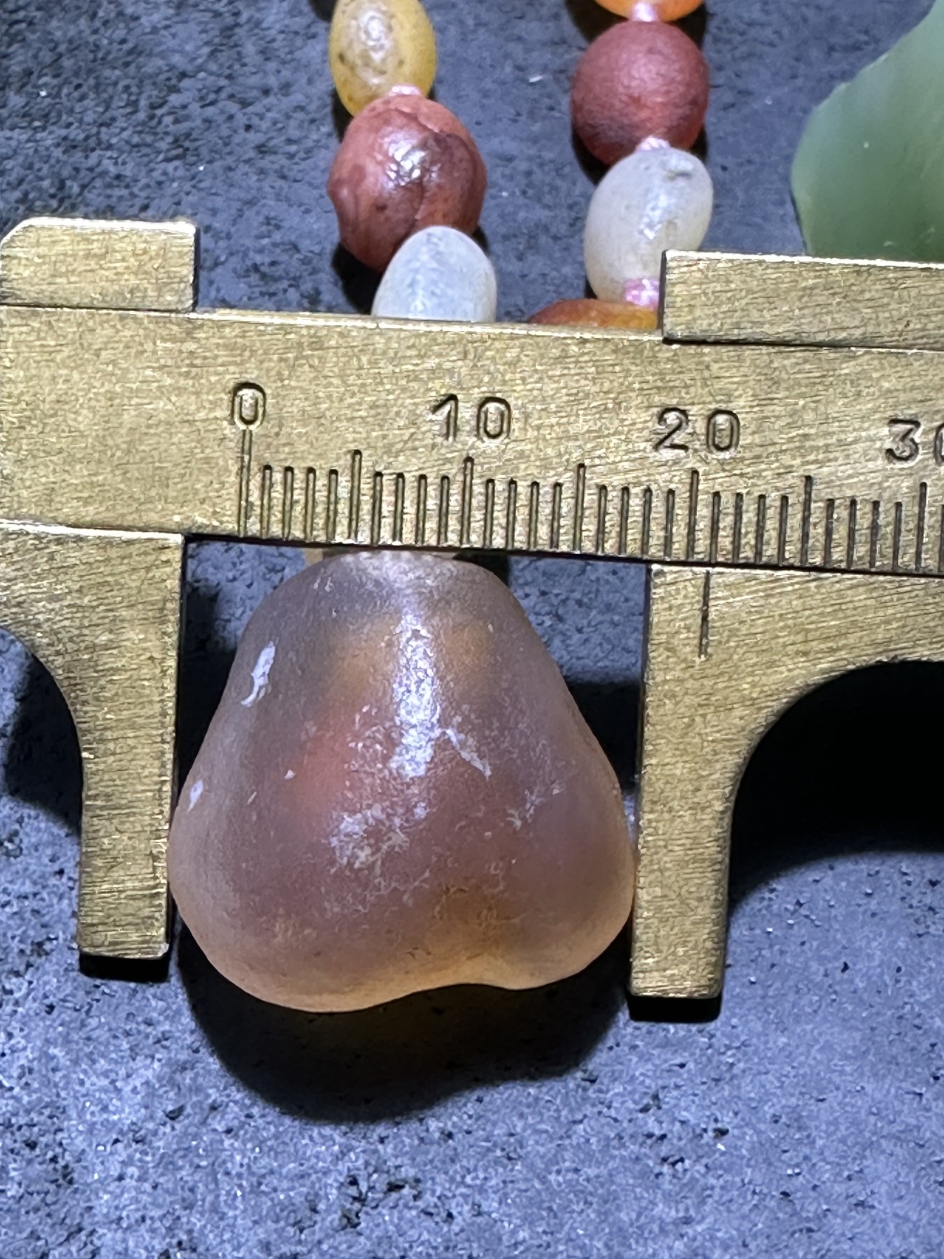 精美罕见天然阿拉善糖果玛瑙项链一条