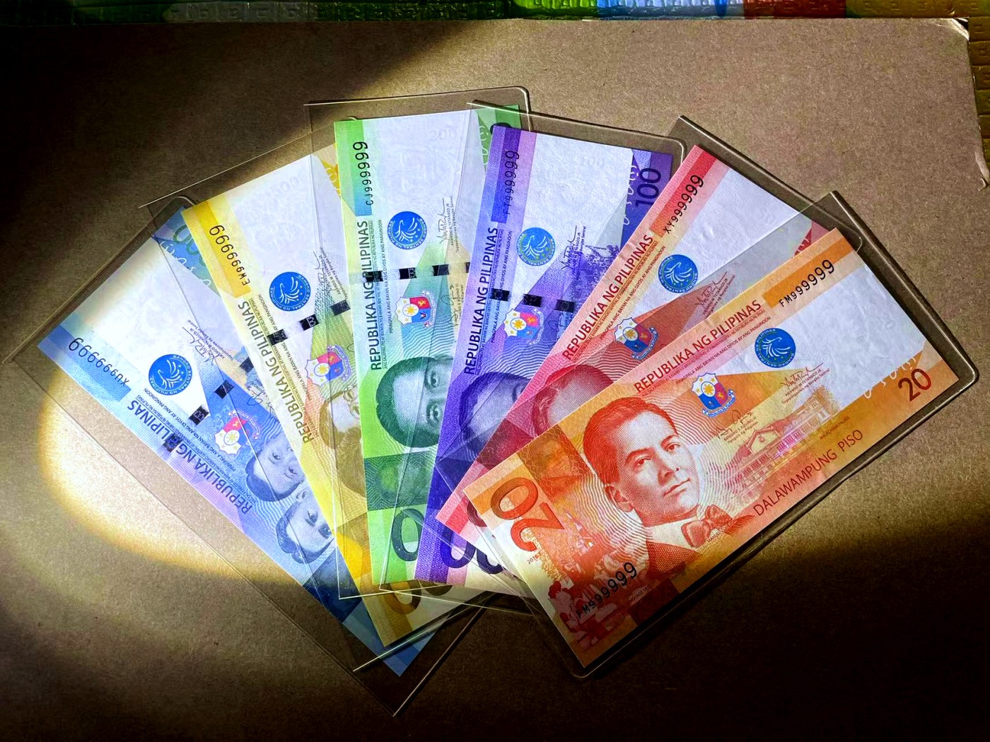 【Blue Auction】✨世界纸币精拍第421期【精】 【一组6张 全同9全同套】菲律宾 2016年20-1000比索 全新UNC