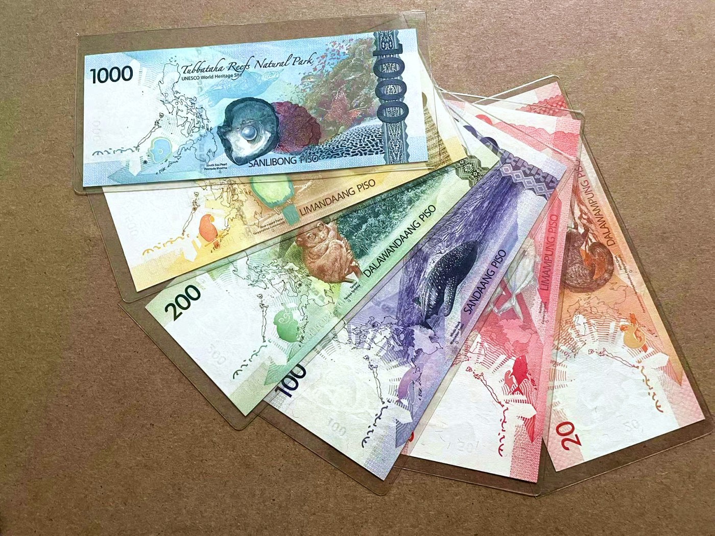 【Blue Auction】✨世界纸币精拍第421期【精】 【一组6张 全同9全同套】菲律宾 2016年20-1000比索 全新UNC