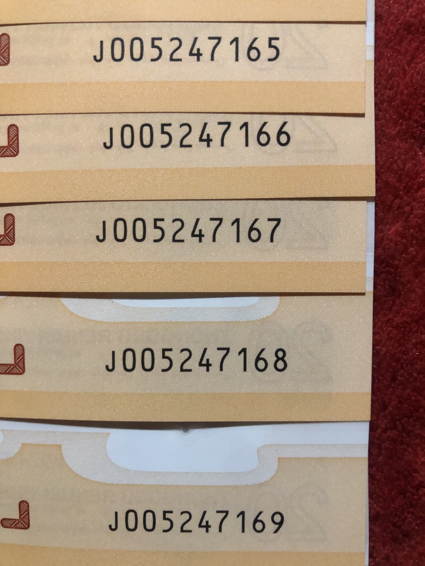 缤纷诚信拍第761 00头龙钞标十，带166，168