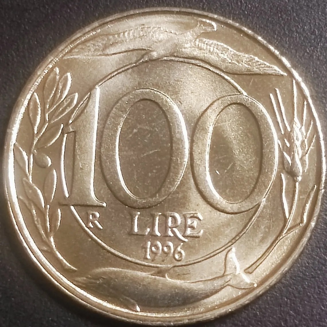 240115 保真外币 欧洲全新 意大利100里拉 1996年 硬币外币 钱币111610
