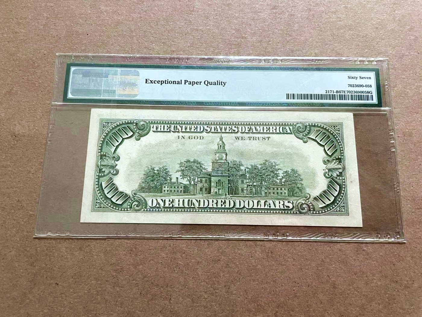 【Blue Auction】✨世界纸币精拍第421期【精】 美国 1985年100美金 PMG67EPQ 