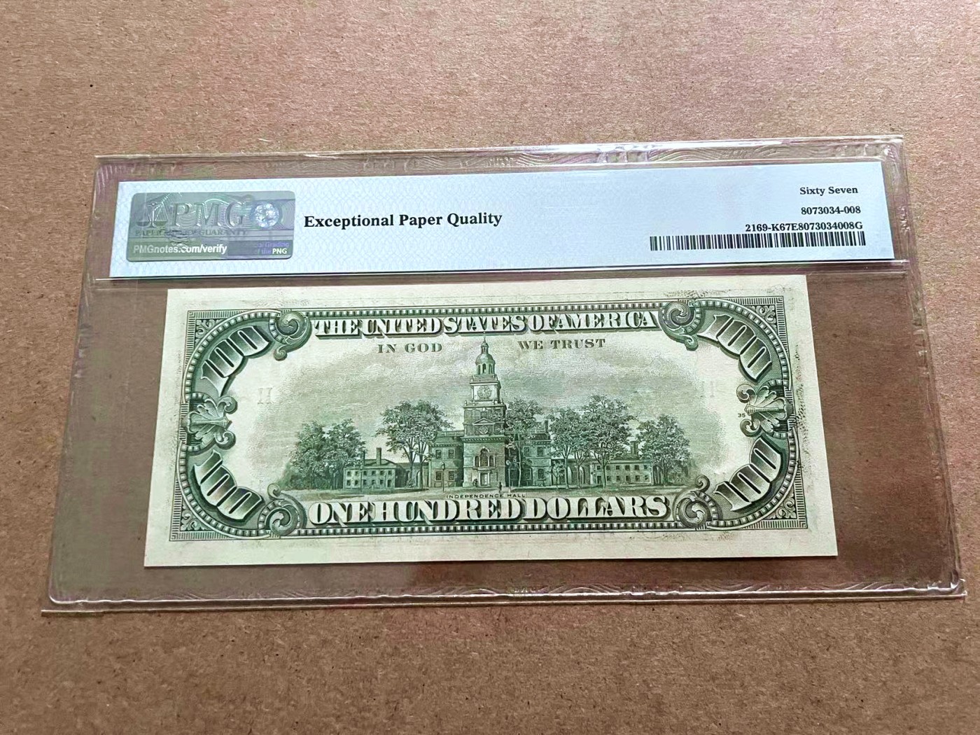 【Blue Auction】✨世界纸币精拍第421期【精】 美国 1981年100美金 PMG67EPQ 