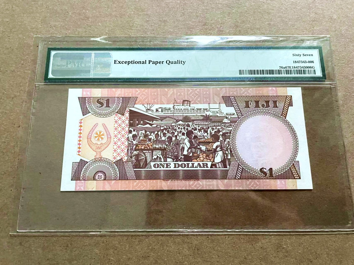【Blue Auction】✨世界纸币精拍第421期【精】 【无47】斐济 1980年1元 女王 PMG67EPQ 
