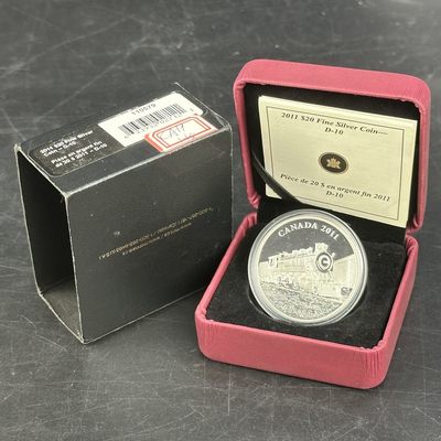 康怡轩钱币【图瓦卢+匈牙利+加拿大+白俄罗斯 纪念币专场】第251006期  2011年加拿大发行D10机车20加元精制纪念银币