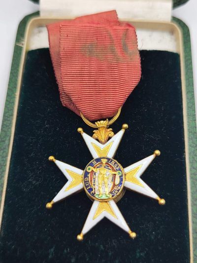 圣佩特罗拍卖（第九期） - 法国圣路易勋章（三大章之一黄金制极其稀少）