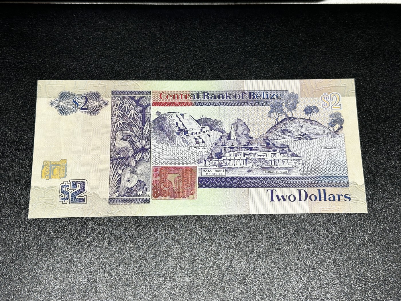 《外钞收藏家》第三百三十二期 加勒比四国专场（伯利兹/巴哈马/巴巴多斯/开曼） 伯利兹1991年2元（P52） 全新UNC