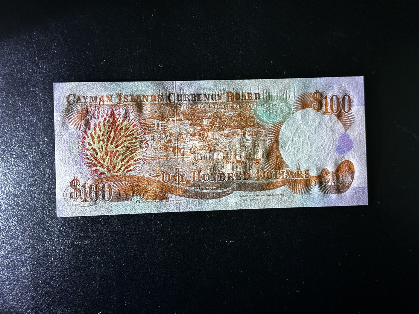 《外钞收藏家》第三百三十二期 加勒比四国专场（伯利兹/巴哈马/巴巴多斯/开曼） 开曼群岛1991年100元（P15），最高面值 全新UNC