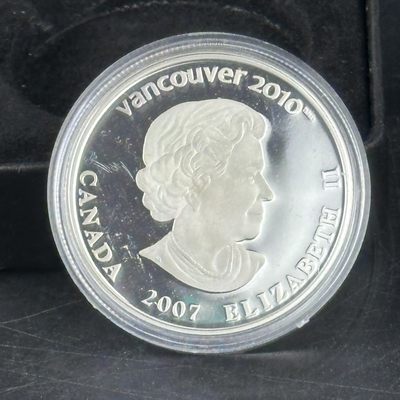 康怡轩钱币【图瓦卢+匈牙利+加拿大+白俄罗斯 纪念币专场】第251006期  2007年加拿大发行温哥华冬奥会运动员的骄傲25加元幻彩币-无外套
