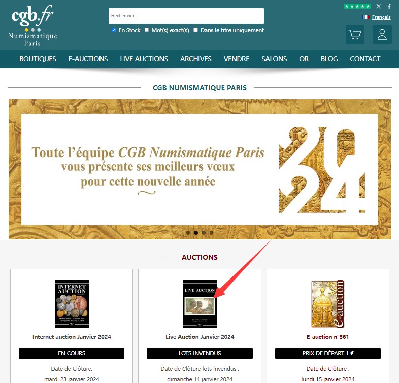 《张总收藏》135期-节前外币超精品场(欧亚名誉品) (Live Auction法国cgb.fr印刷，原装进口9.5成新)法属纸币目录2024年1月最新版 非常专业 国内少见