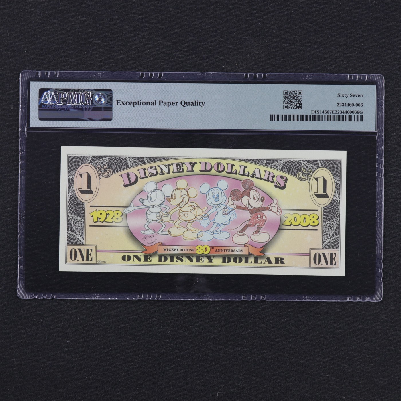 【亘邦集藏】第184期拍卖 2008年 迪士尼米老鼠1美元 PMG 67EPQ D00619272