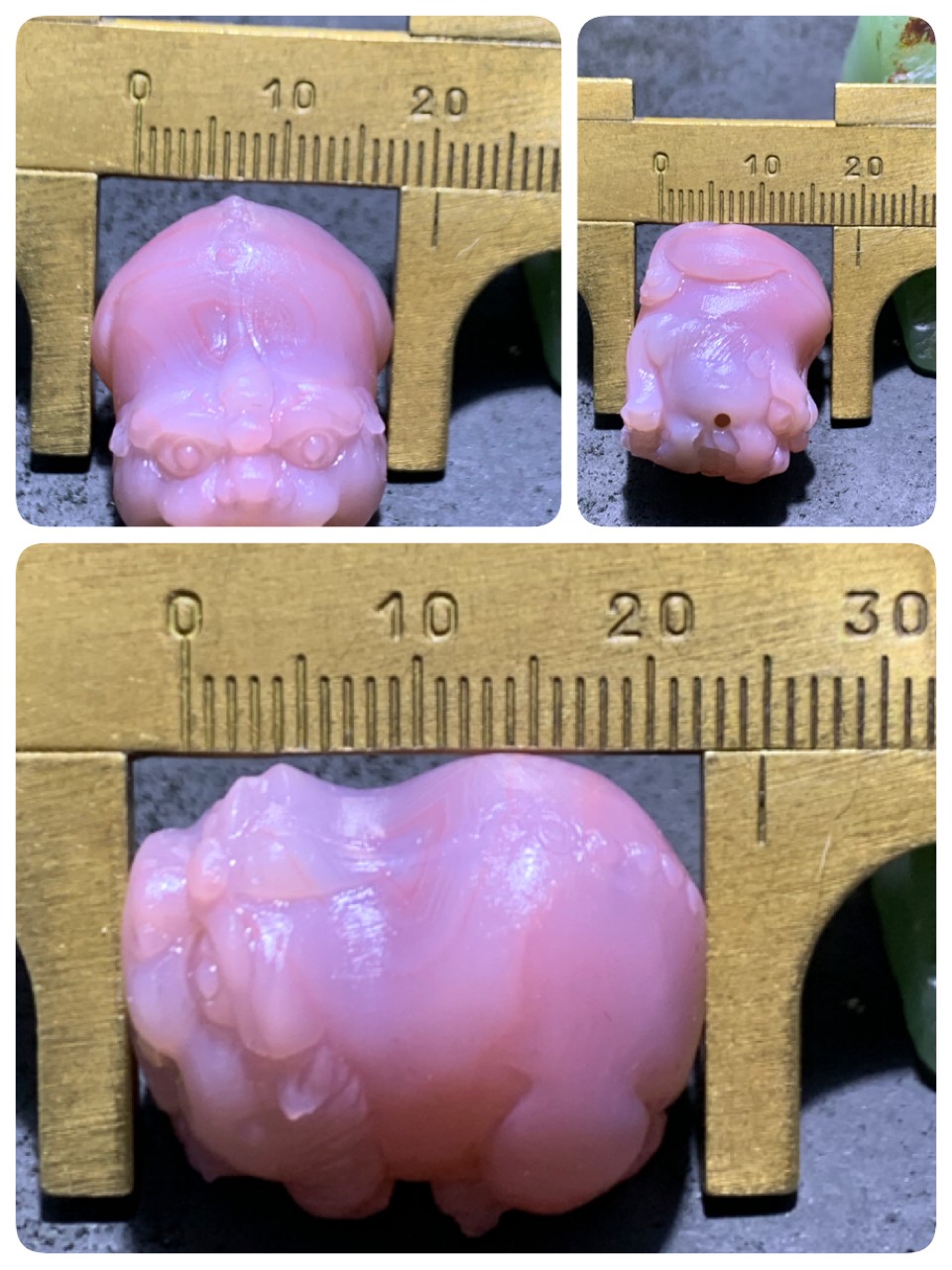 精美紫罗兰盐源玛瑙手工雕刻貔貅吊坠（把件）一个