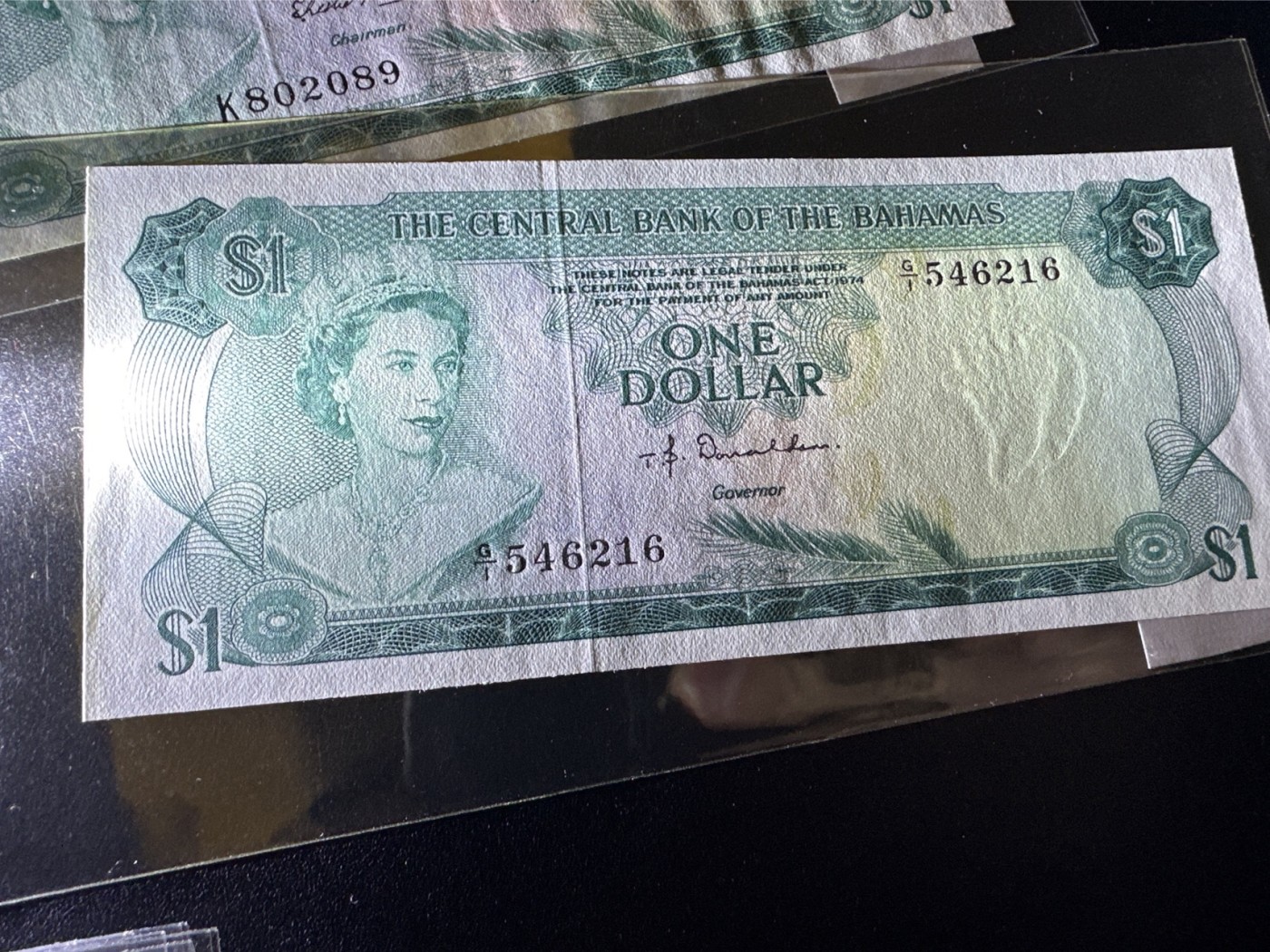 《外钞收藏家》第三百三十二期 加勒比四国专场（伯利兹/巴哈马/巴巴多斯/开曼） 巴哈马1974年1元（P35） 全新UNC