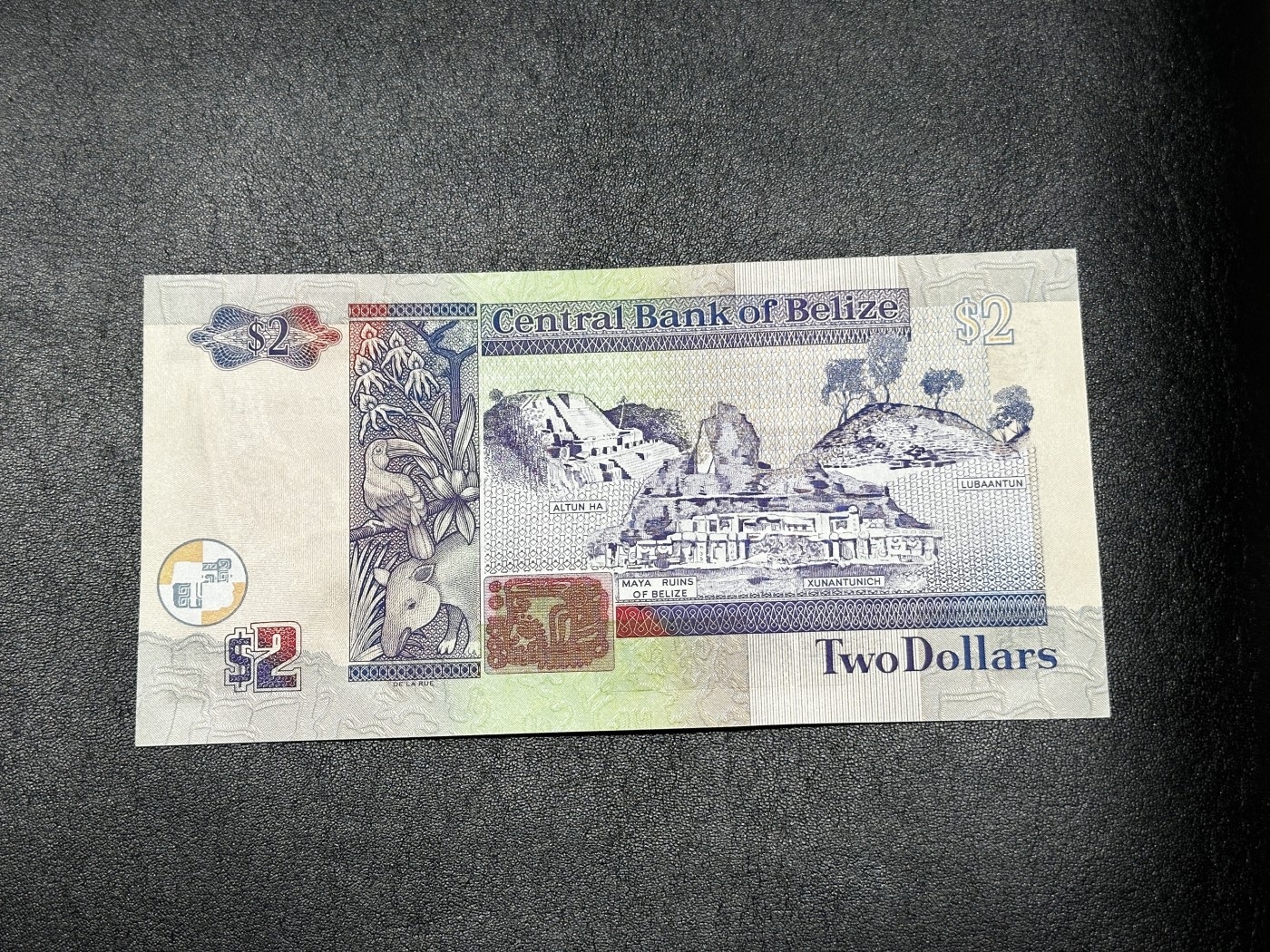 《外钞收藏家》第三百三十二期 加勒比四国专场（伯利兹/巴哈马/巴巴多斯/开曼） 伯利兹2002年2元（P60） 全新UNC