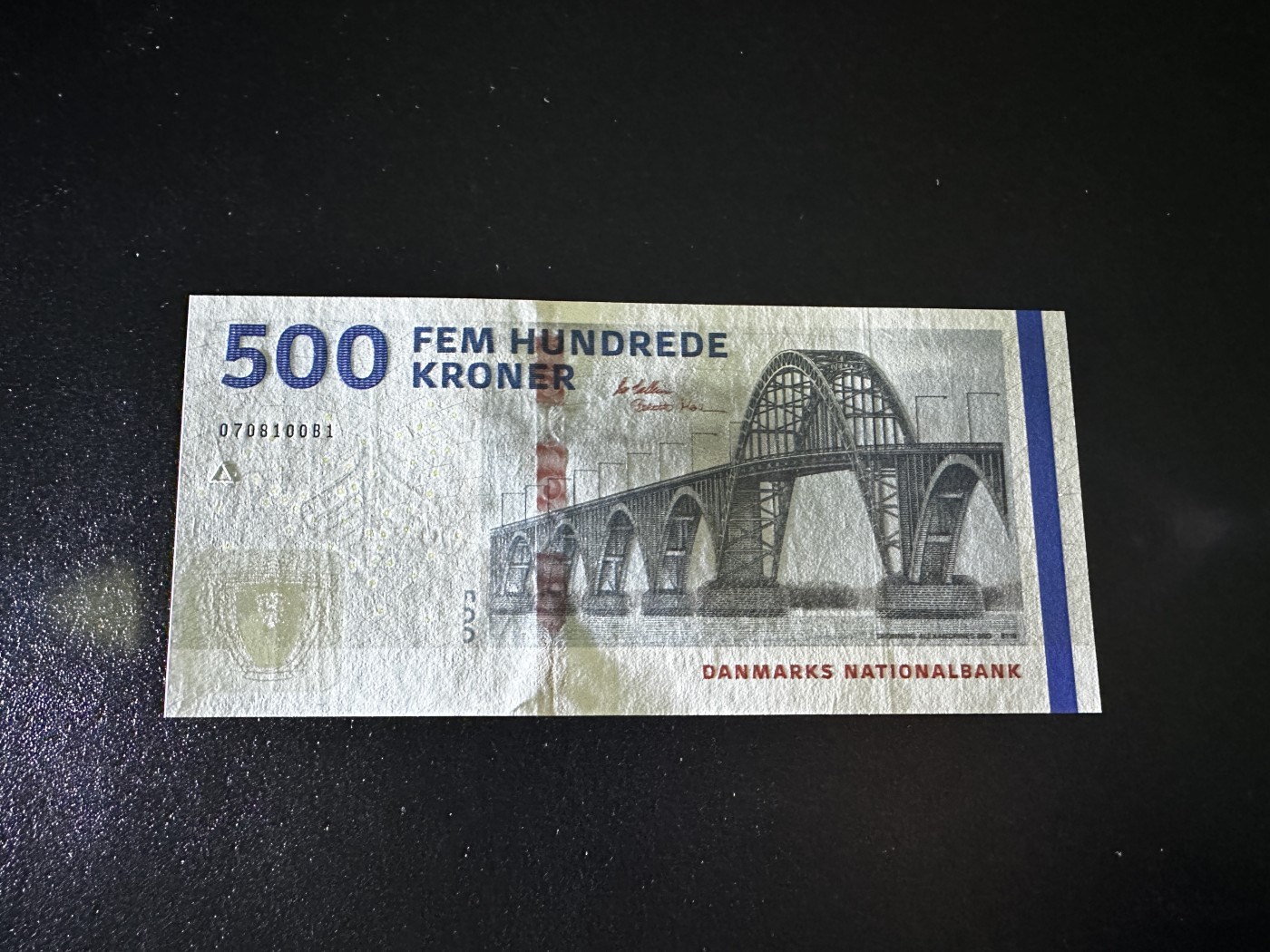 《外钞收藏家》第三百三十一期 丹麦桥版500克朗 全新UNC