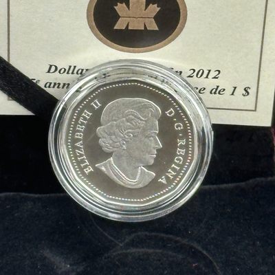 康怡轩钱币【图瓦卢+匈牙利+加拿大+白俄罗斯 纪念币专场】第251006期  2012年加拿大发行潜鸟25周年1元精制纪念银币