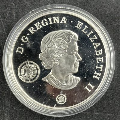 康怡轩钱币【图瓦卢+匈牙利+加拿大+白俄罗斯 纪念币专场】第251006期  2007年加拿大发行国际极地年蓝色等离子体20加元精制纪念银币