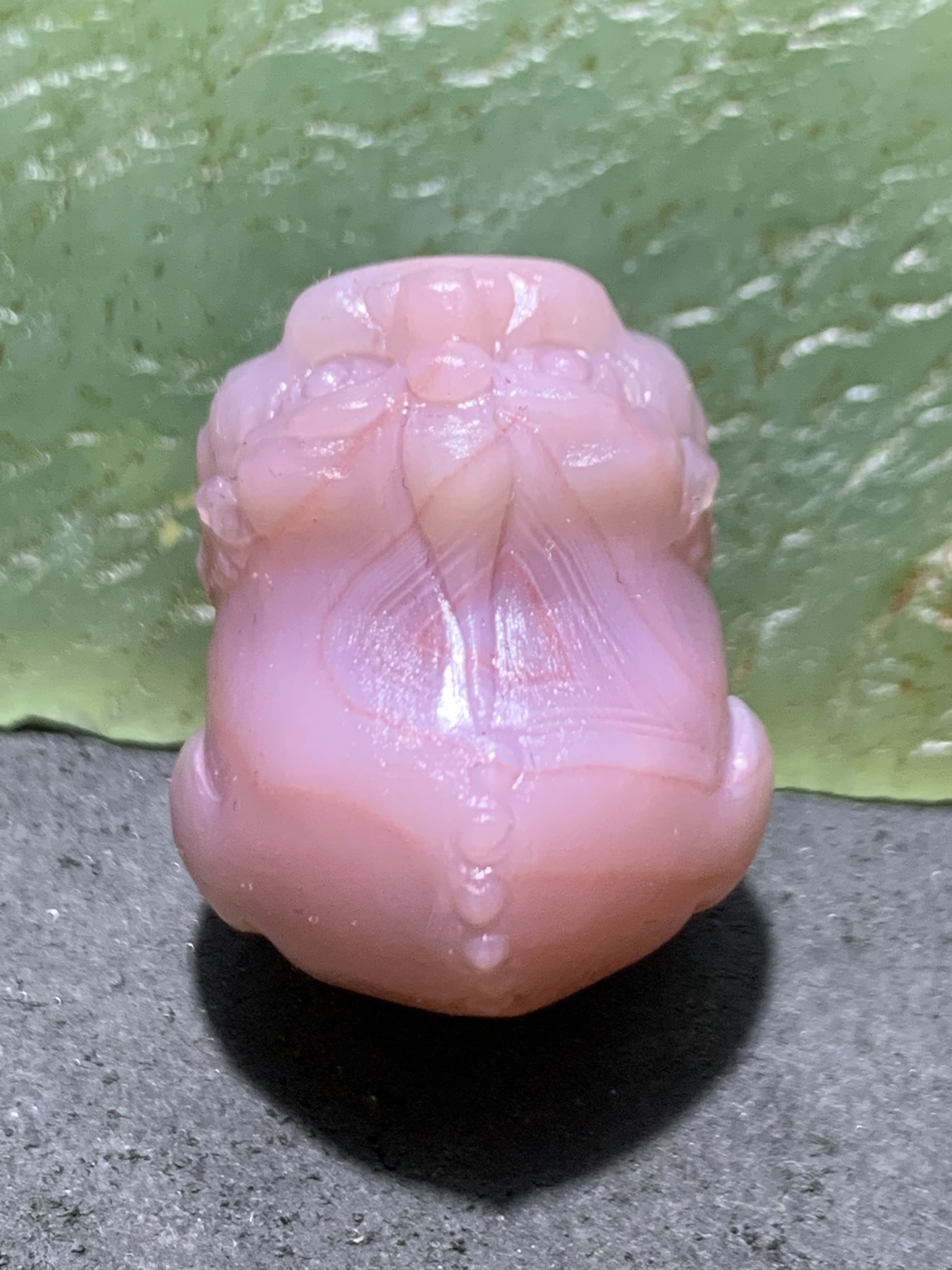 精美紫罗兰盐源玛瑙手工雕刻貔貅吊坠（把件）一个