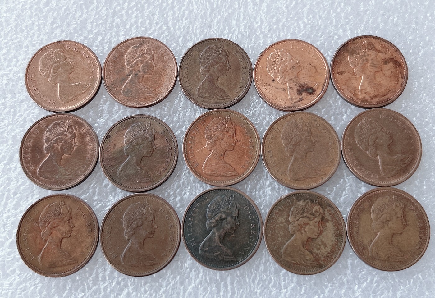 第一海外回流一元起拍收藏 散币场 第58期 加拿大1分海鸥1967年联邦100年纪念币 15枚