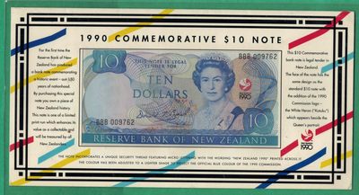 新西兰1990年10元 怀唐伊条约纪念钞 千位号 BBB冠 无4 带原装册 实物图 UNC - 新西兰1990年10元 怀唐伊条约纪念钞 千位号 BBB冠 无4 带原装册 实物图 UNC
