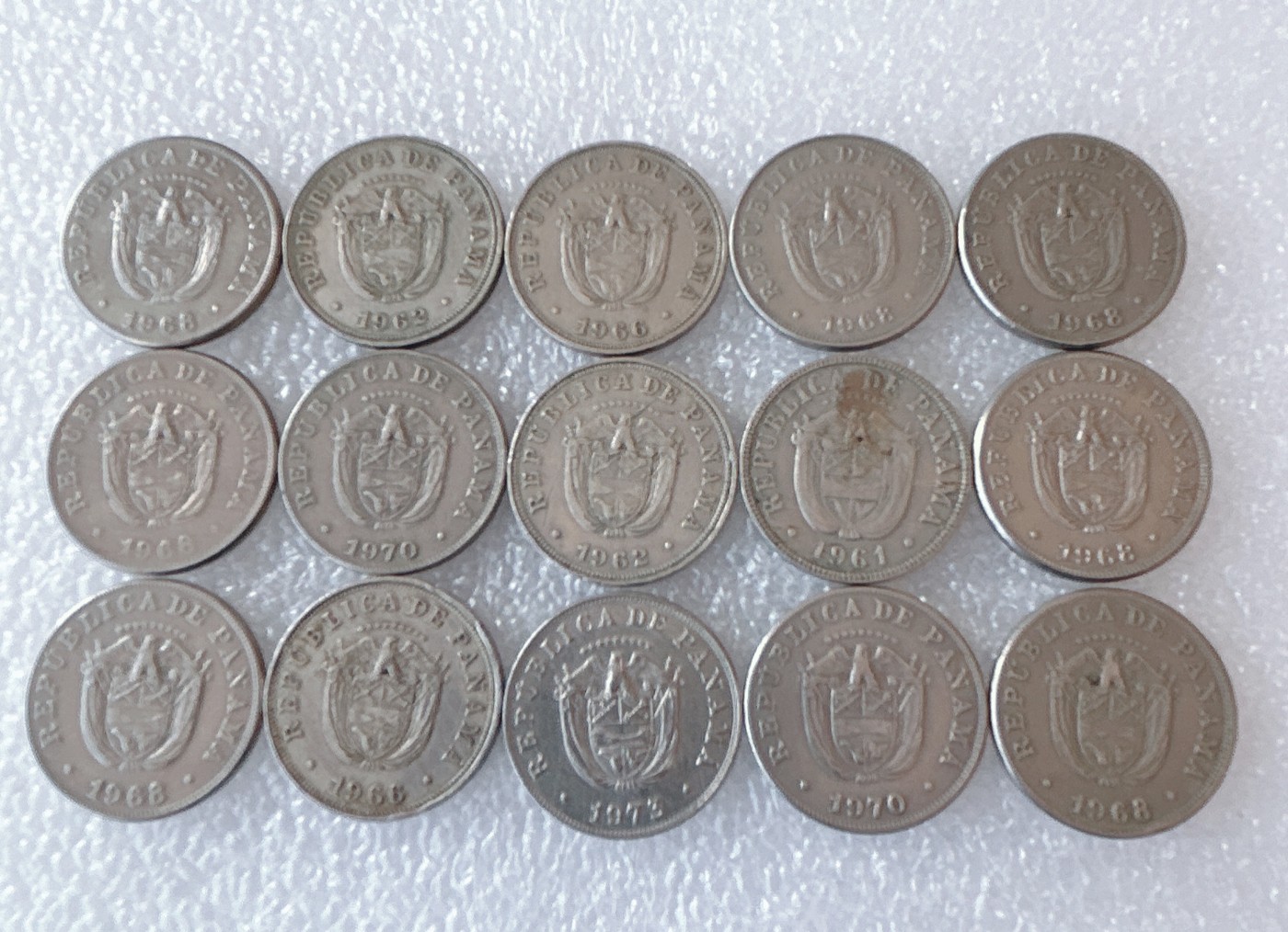 第一海外回流一元起拍收藏 散币场 第58期 巴拿马5分 15枚