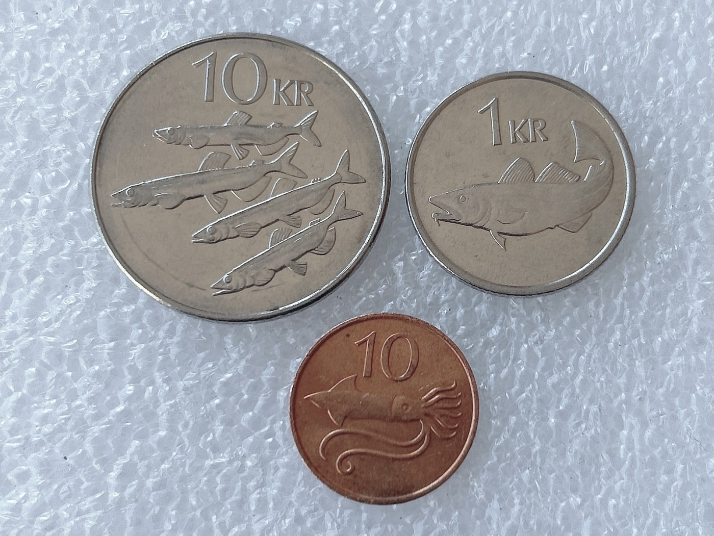 第一海外回流一元起拍收藏 散币场 第58期 冰岛 海洋动物 3枚