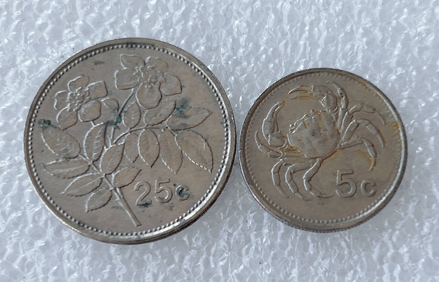 第一海外回流一元起拍收藏 散币场 第58期 马耳他1986年 5+25分