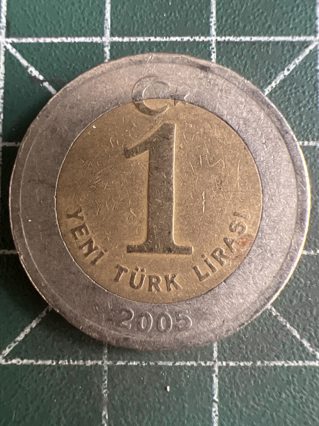 第587期 硬币专场 （无押金，捡漏，全场50包邮，偏远地区除外，接收代拍业务） 土耳其1里拉 双色币
