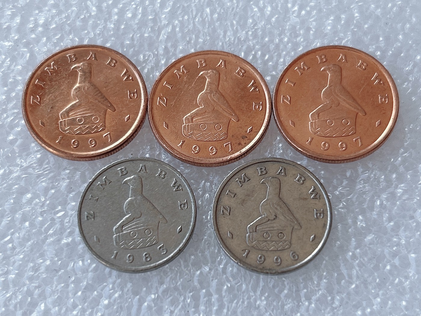 第一海外回流一元起拍收藏 散币场 第58期 津巴布韦1分、5分