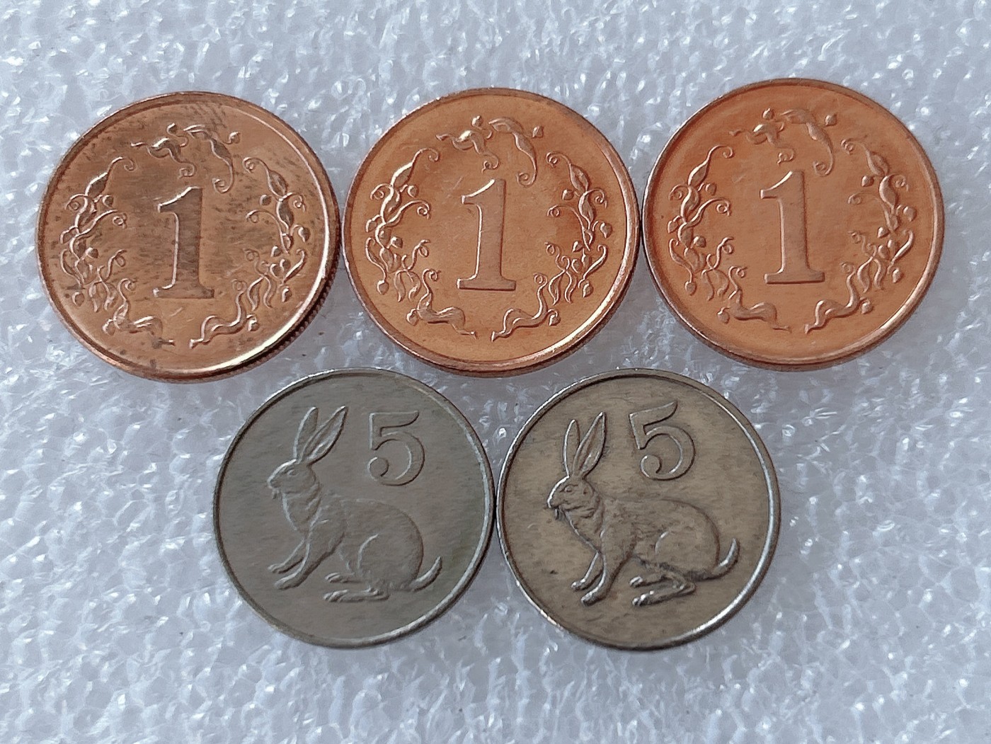 第一海外回流一元起拍收藏 散币场 第58期 津巴布韦1分、5分