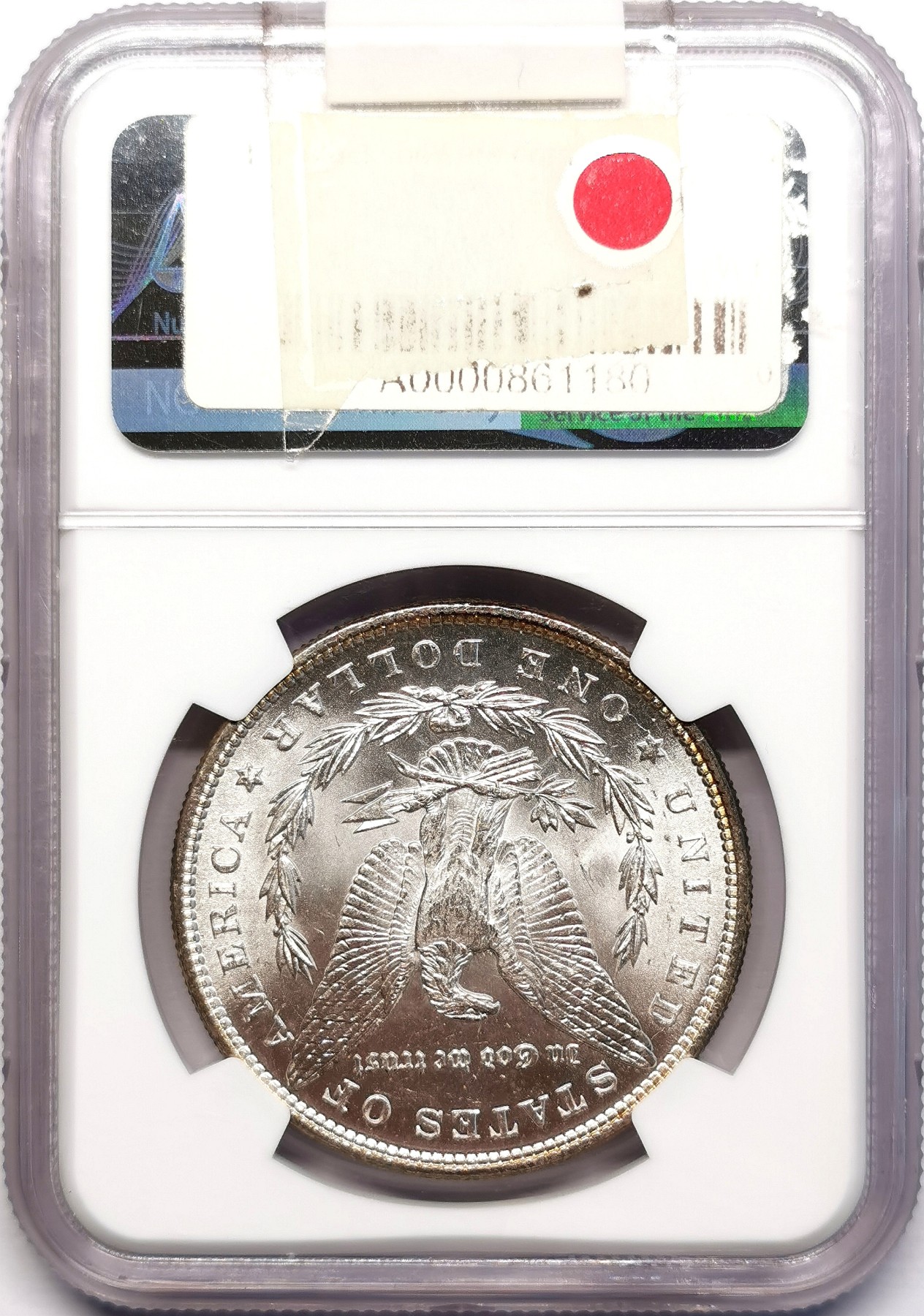 凡希社世界钱币微拍第二百五十九期 1885美国摩根壹元NGC-MS65 油彩银光双面美人～