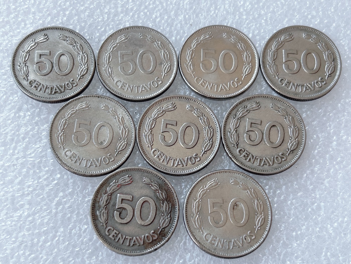 第一海外回流一元起拍收藏 散币场 第58期 厄瓜多尔50分 9枚