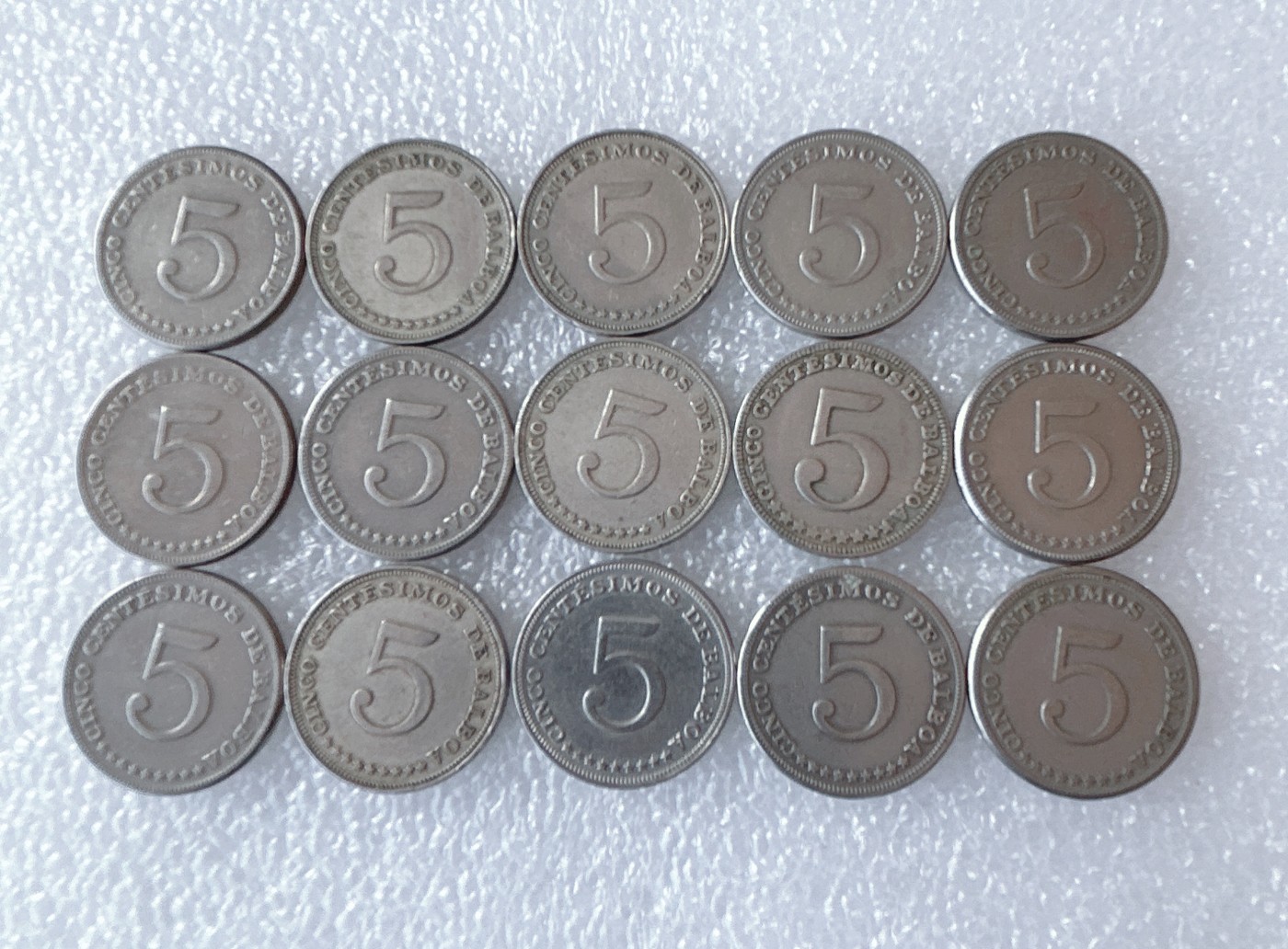 第一海外回流一元起拍收藏 散币场 第58期 巴拿马5分 15枚