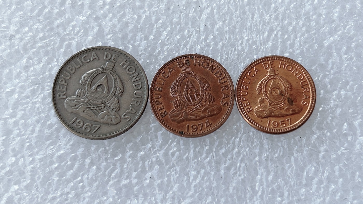 第一海外回流一元起拍收藏 散币场 第58期 洪都拉斯硬币3枚