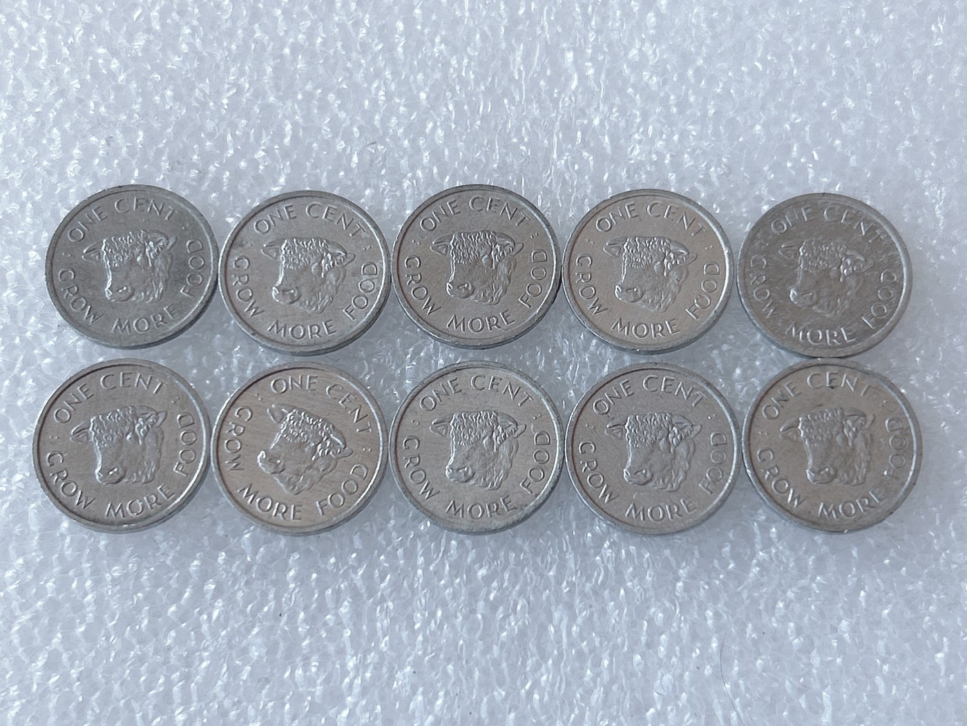 第一海外回流一元起拍收藏 散币场 第58期 1972年塞舌尔1分纪念币 10枚