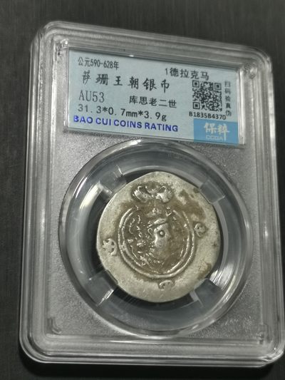 外国银币专场全场保真保代欢迎参拍 - 萨珊王朝银币