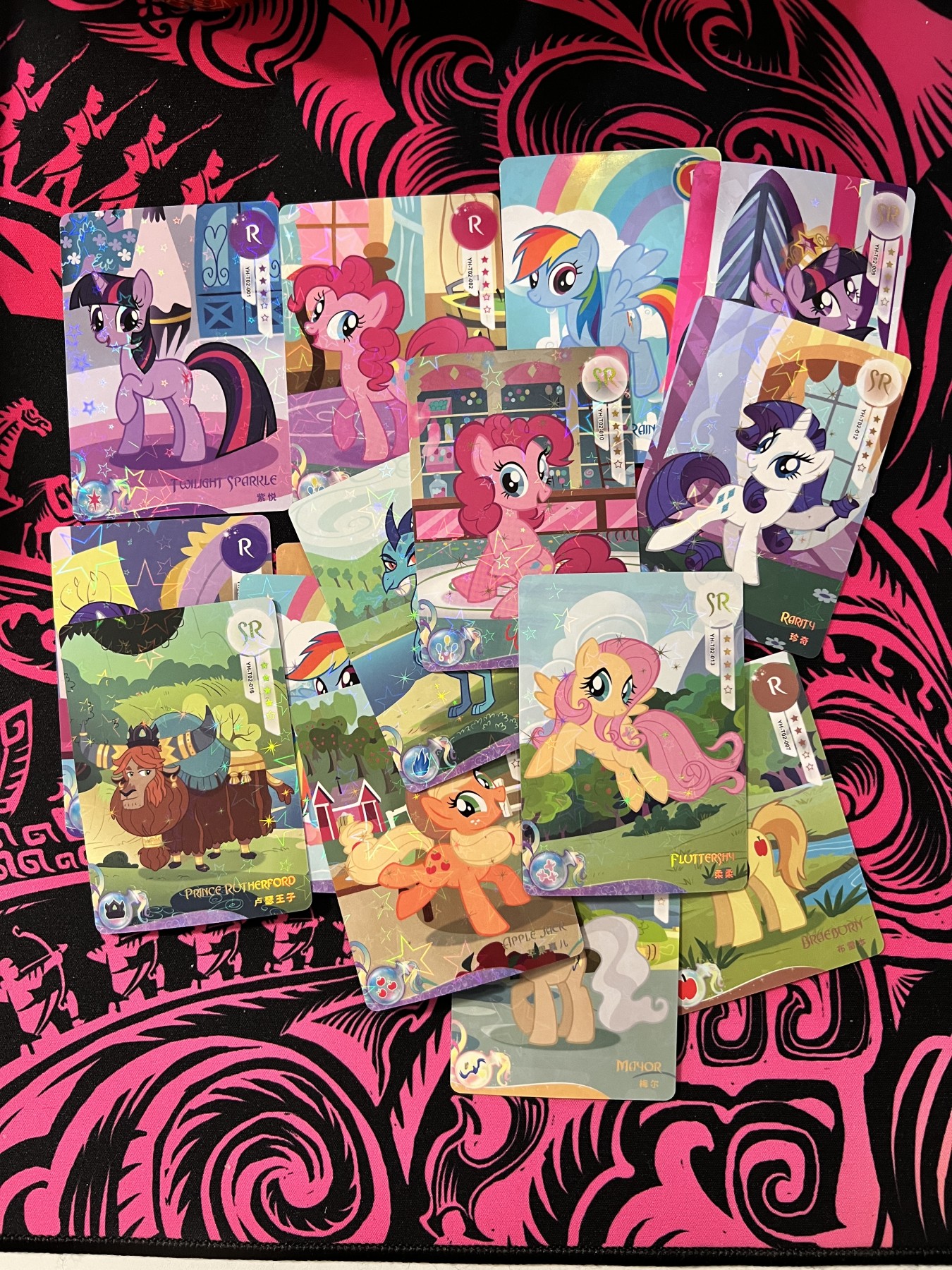 锦色铺子的卡拍  第10期  春节前最后一拍 卡游 小马宝莉 R+ SR  闪卡