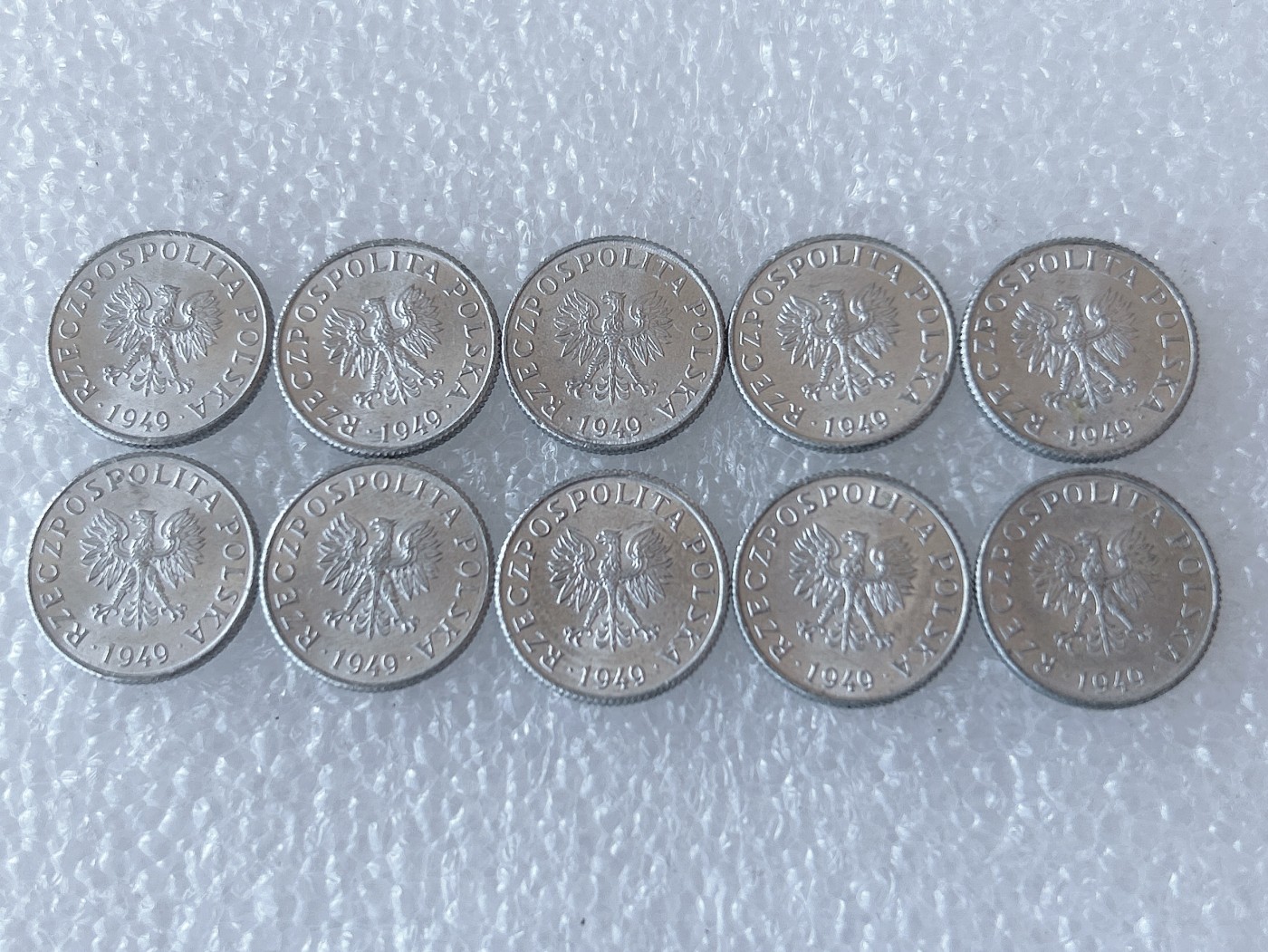 第一海外回流一元起拍收藏 散币场 第58期 波兰1格罗申铝币 10枚