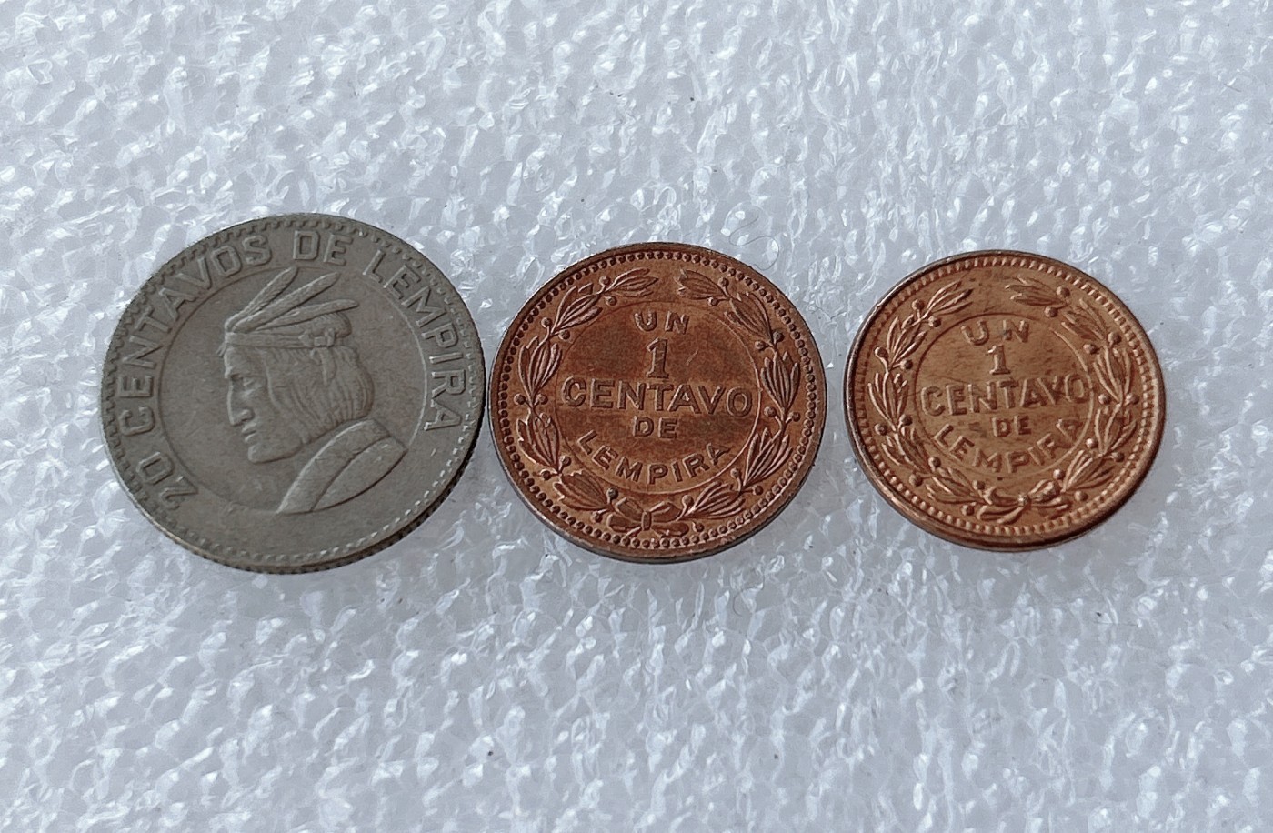 第一海外回流一元起拍收藏 散币场 第58期 洪都拉斯硬币3枚