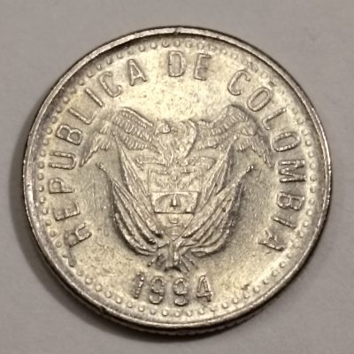 布加迪🐬～世界钱币🌾第 116 期 /  美洲国家币专场 - 哥伦比亚 1994 年  10 比索