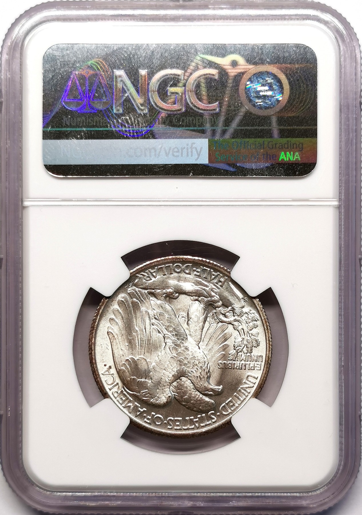 凡希社世界钱币微拍第二百五十九期 1946S美国行走半元NGC-MS64