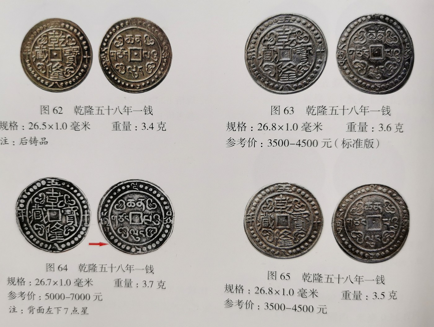 凡希社世界钱币微拍第二百五十九期 稀！1793中国西藏乾隆宝藏壹钱小版24星点PCGS-XF45 深色酥油彩，币胚还保留铸出时原始未修剪状态，小版直径不超过24mm，星点组合6*4，稀有版本，尹谱定价为普通标准版的四倍见附图！  