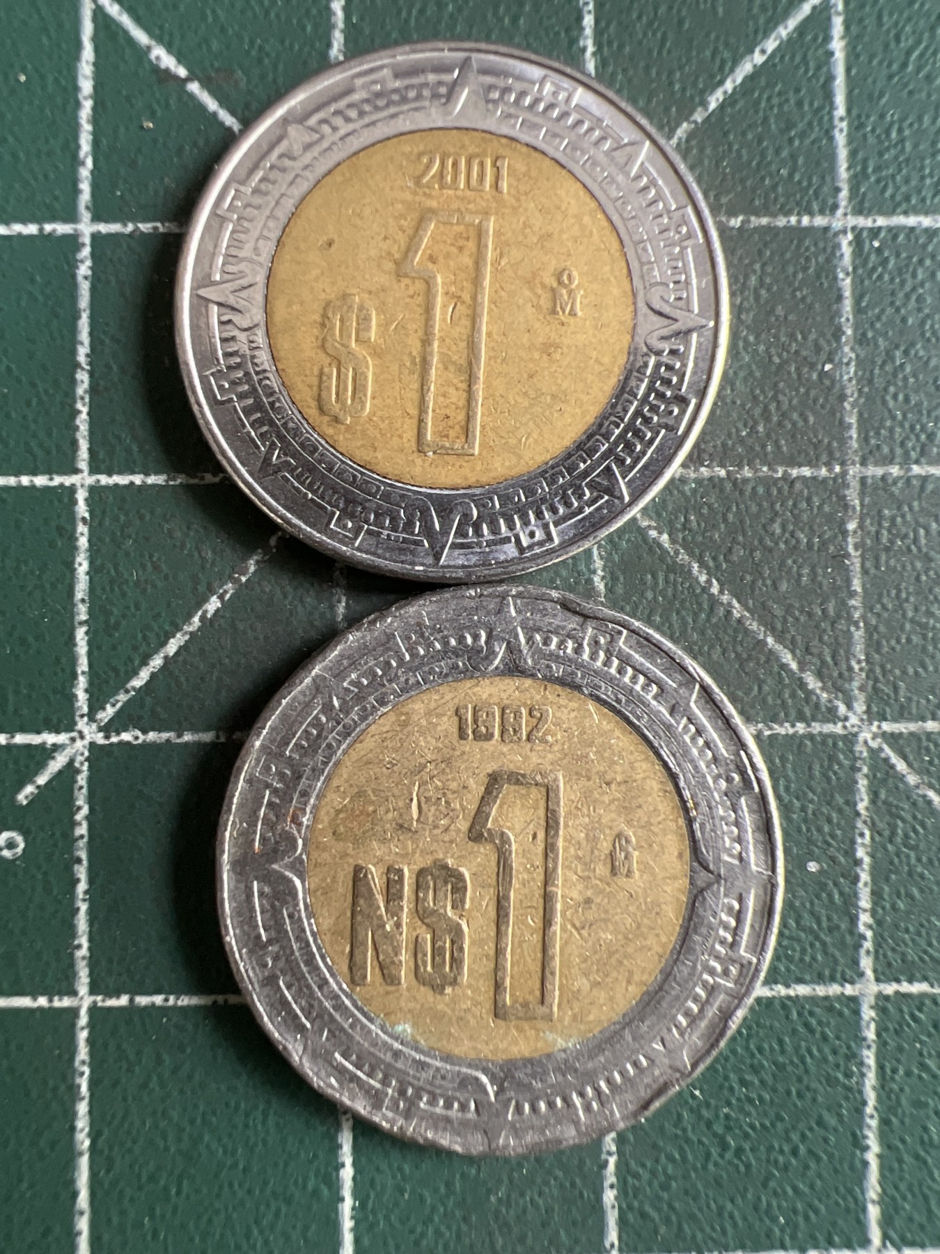 第567期 硬币专场 （无押金，捡漏，全场50包邮，偏远地区除外，接收代拍业务） 墨西哥2枚