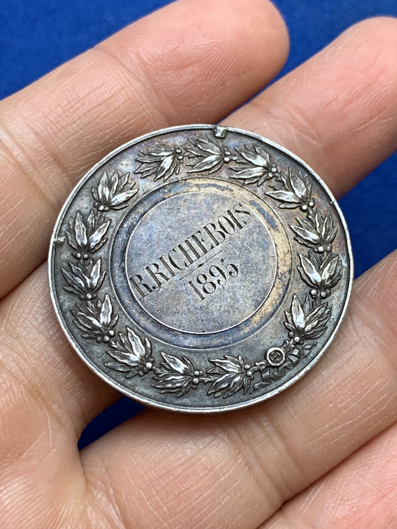 《竞宝斋》第237场- 周日，周一，周二，周日 疯狂4连拍 (全场包邮) 法国玛丽安娜银章，22.6g，36.5mm，丰饶角边铭，去吊环